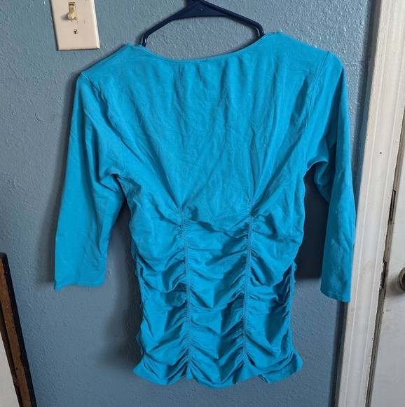 Las Tango Blue Women's Top - Picture 4 of 7